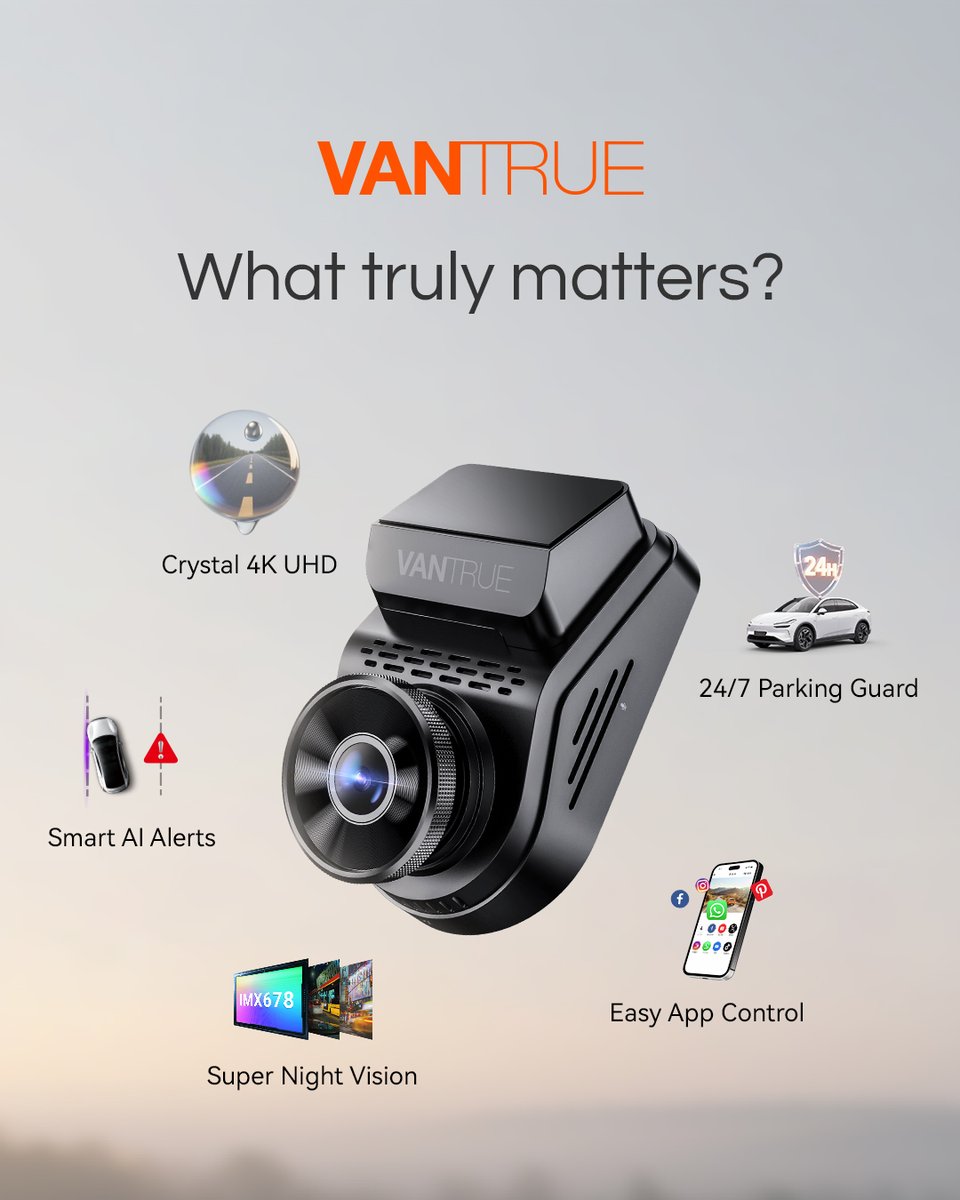 Vantrue (@vantrueofficial) on Twitter photo 🔍 Finding the PERFECT dash cam?
What Matters MOST in Your Dash Cam? (Vote Now!)
1️⃣ Crystal 4K UHD
2️⃣ Smart AI Alerts
3️⃣ 24/7 Parking Guard
4️⃣ Super Night Vision
5️⃣ Easy App Control
Tap to VOTE above! 👆
We're listening! Tell us WHY in the comments! 👇
#Vantrue #DashCam 🔍 Finding the PERFECT dash cam?
What Matters MOST in Your Dash Cam? (Vote Now!)
1️⃣ Crystal 4K UHD
2️⃣ Smart AI Alerts
3️⃣ 24/7 Parking Guard
4️⃣ Super Night Vision
5️⃣ Easy App Control
Tap to VOTE above! 👆
We're listening! Tell us WHY in the comments! 👇
#Vantrue #DashCam