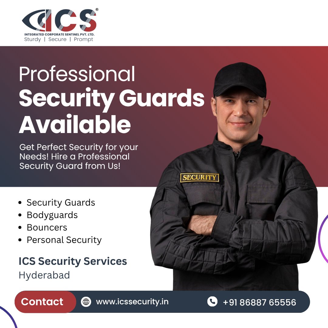 ICSSecurityGuar's tweet photo. Professional Security Guards Available in Hyderabad! Get Perfect Security for Your Needs. https://t.co/d2b5g5u6im +91 86887 65556  |  #securityguardservices #Bodyguard #ICSSecurityServices #SecurityServices #SecurityServicesinHyderabad https://t.co/hItrv73d8O
