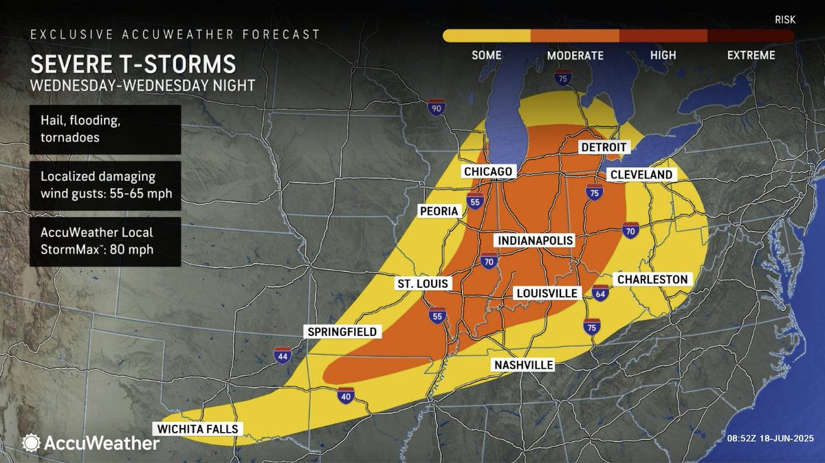 99.5 WYCD (@995wycd) on Twitter photo Weather <a href="/accuweather/">AccuWeather</a> ALERT*
STRONG TO SEVERE STORMS ARE EXPECTED TODAY INTO TONIGHT. THREATS INCLUDE HAIL, DAMAGING WINDS, AND TORNADOES. FLOODING DOWNPOURS AT TIMES. Weather <a href="/accuweather/">AccuWeather</a> ALERT*
STRONG TO SEVERE STORMS ARE EXPECTED TODAY INTO TONIGHT. THREATS INCLUDE HAIL, DAMAGING WINDS, AND TORNADOES. FLOODING DOWNPOURS AT TIMES.