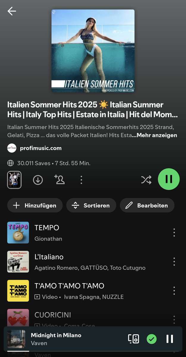 We would like to thank the more than 30,000 subscribers to our Italian Summer Hits playlist! 💪💪🇮🇹🎶🎶
open.spotify.com/playlist/2Rwqq…
.
#italia #summerhits #estate #spotifyplaylist #musicaitaliana #profimusic