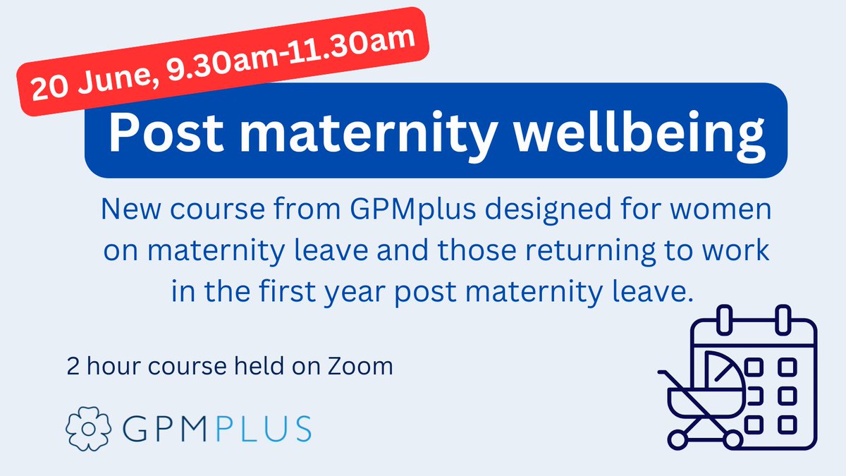 There's still time to book your place on Friday's Post Maternity Wellbeing course. This is one of our newest courses and offers practical advice and tips to women on maternity leave and those returning to work. Find out more and book your place at improval.com/event/view/376