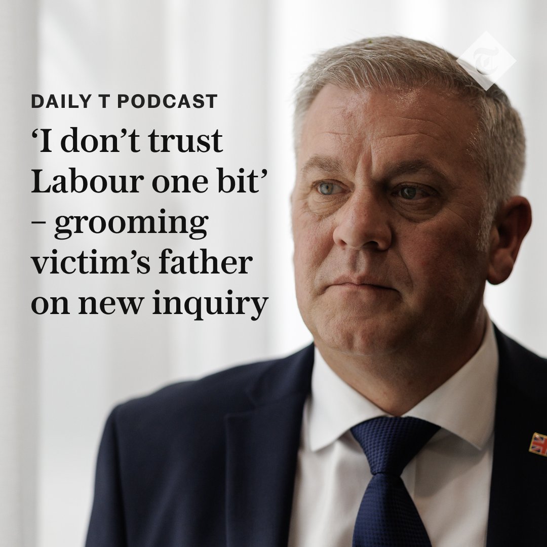 🚨 ICYMI: 2️⃣ powerful interviews on the Daily T

➡️ Marlon West, whose daughter was groomed from age 14-18, told <a href="/timothy_stanley/">Tim Stanley</a> why he doesn't trust Labour

➡️ <a href="/CamillaTominey/">Camilla Tominey</a> spoke to Kemi Badenoch about why this issue matters to her 

🎧 Listen ⬇️
telegraph.co.uk/news/2025/06/1…