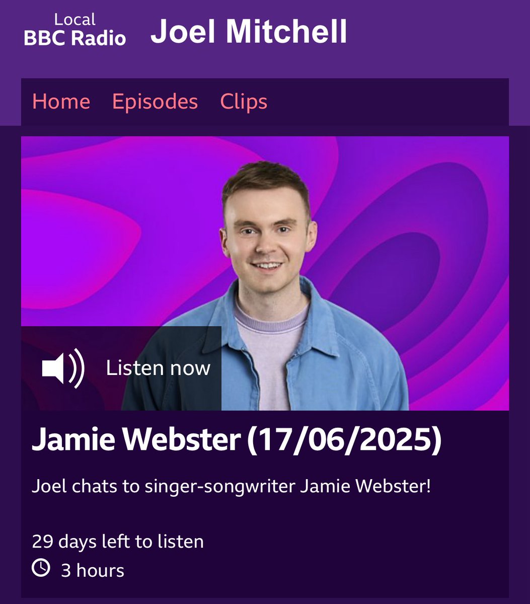 Had a boss time doing this yesterday, make sure you give it a listen people 👊 (I’m on at 1:16:00)

🎧: bbc.co.uk/programmes/m00…