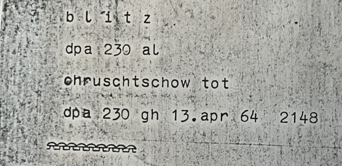 Am 13. April 1964 sendete die Deutsche Presse-Agentur um 21.48 Uhr diese Blitzmeldung: „Chruschtschow tot“. Um 22.12 Uhr zog <a href="/dpa/">dpa</a> die Meldung zurück: Der damalige KPdSU-Generalsekretär lebte noch, die größte deutsche Nachrichtenagentur war einer Fehlinformation aufgesessen. 1/11