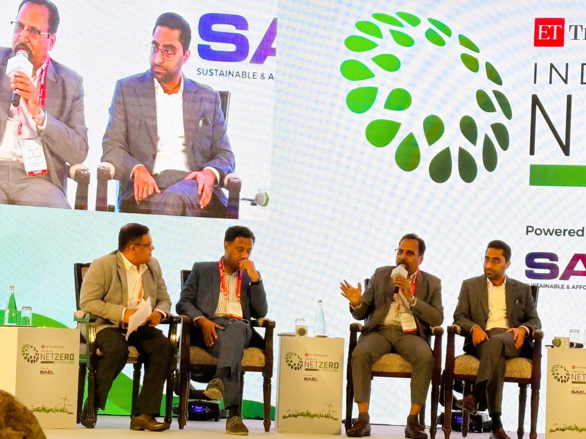 HURL_INDIA's tweet photo. HURL at ET India Net Zero Forum 2025
Proudly reinforcing our commitment to a greener tomorrow!
Dr. S.P. Mohanty, MD, HURL, joined the panel on India’s Net Zero by 2070, sharing bold insights on decarbonising the fertilizer sector & driving clean innovation.
#HURLForBharat https://t.co/Od7ylXQvDp