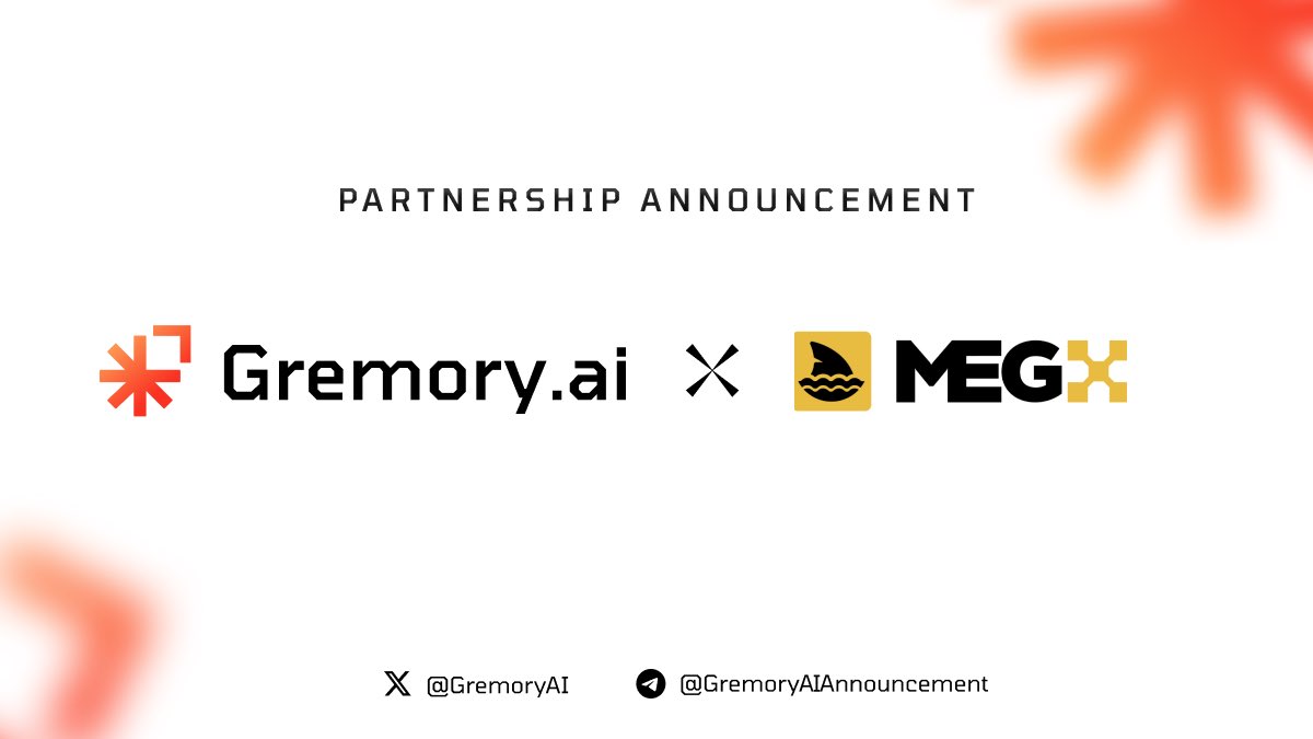 Gremory AI (@gremoryai) on Twitter photo ๐จ Partnership Announcement: Gremory AI x MEGX AI ๐จ
Weโre joining forces with <a href="/megxio/">MEGX - AI-Powered Trading Bots for DeFi</a> to make DeFi smarter, faster, and fully autonomous.
From high-frequency rebalancing to AI-driven trading strategies โ this partnership brings intelligent execution to the core of on-chain ๐จ Partnership Announcement: Gremory AI x MEGX AI ๐จ
Weโre joining forces with <a href="/megxio/">MEGX - AI-Powered Trading Bots for DeFi</a> to make DeFi smarter, faster, and fully autonomous.
From high-frequency rebalancing to AI-driven trading strategies โ this partnership brings intelligent execution to the core of on-chain