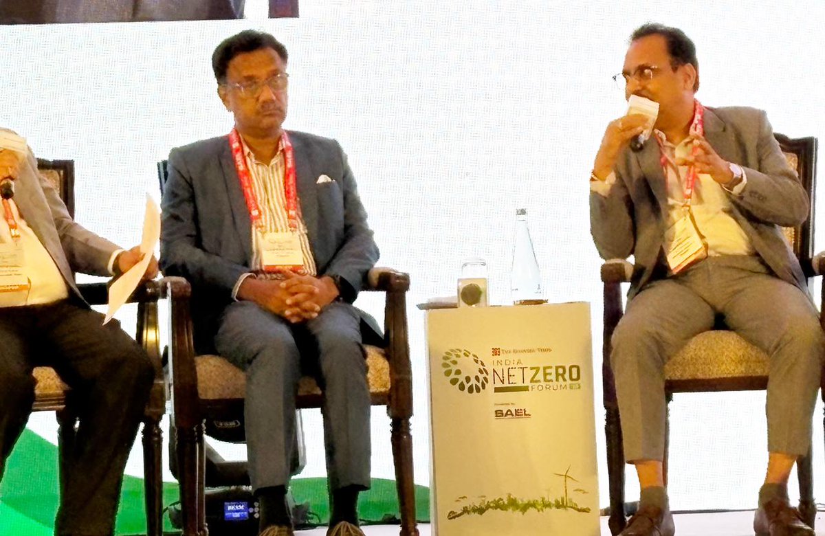 HURL_INDIA's tweet photo. HURL at ET India Net Zero Forum 2025
Proudly reinforcing our commitment to a greener tomorrow!
Dr. S.P. Mohanty, MD, HURL, joined the panel on India’s Net Zero by 2070, sharing bold insights on decarbonising the fertilizer sector & driving clean innovation.
#HURLForBharat https://t.co/Od7ylXQvDp