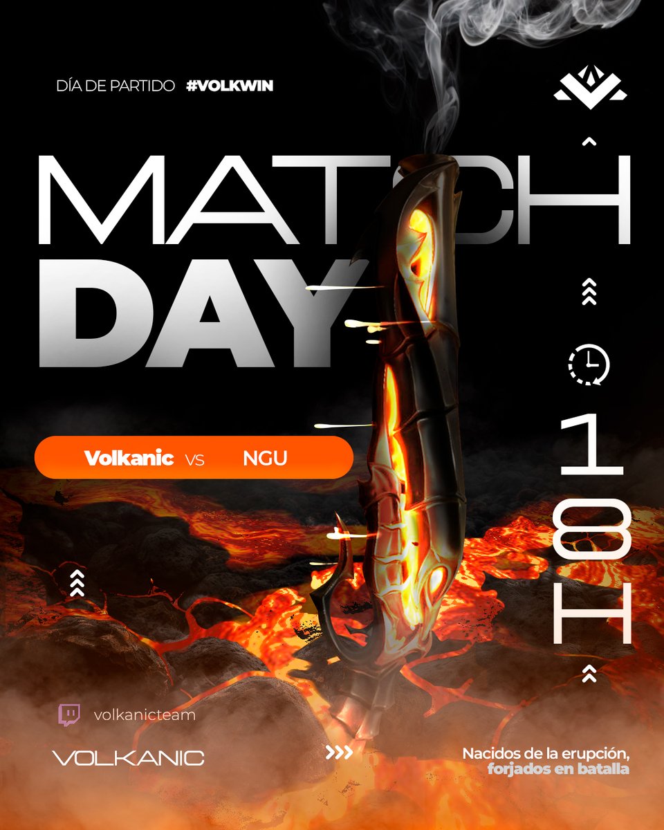VOLKANIC (@volkanicteam) on Twitter photo Nos hicimos sus amigos para que nos echaran un cable. Hoy los vamos a dejar sin ascenso.
📅 SEMIFINALES | RELEGATIONS
🆚 <a href="/NGU_eSports_/">NGU eSports</a>
🕕 Hoy, 18:00h
📍 Online
twitch.tv/volkanicteam Nos hicimos sus amigos para que nos echaran un cable. Hoy los vamos a dejar sin ascenso.
📅 SEMIFINALES | RELEGATIONS
🆚 <a href="/NGU_eSports_/">NGU eSports</a>
🕕 Hoy, 18:00h
📍 Online
twitch.tv/volkanicteam