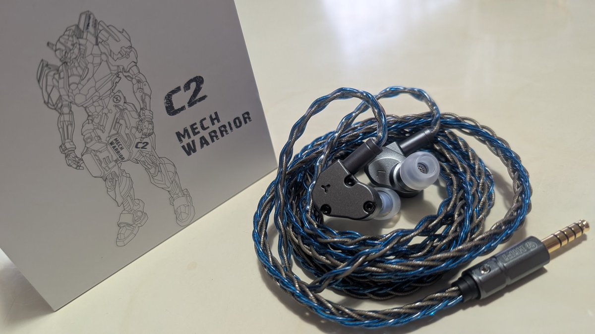 自分への誕プレで買ったTINHIFI C2が着弾しました！
早速プレ企画でいただいたGYHiFiのGY-67にリケーブルしてみました！
かっこいい😍😍😍😍