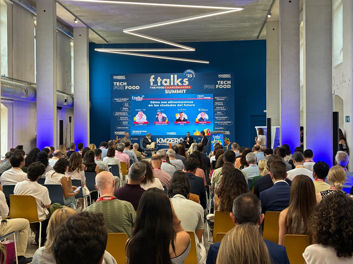 vlciconnect's tweet photo. 🌍 La Harinera y Las Naves de València son durante hoy el epicentro de la innovación alimentaria con la 7ª edición del ftalks Food Summit.
📢 Más de 70 ponentes internacionales debatirán sobre el futuro del sector agroalimentario.
#FTalks25 #FoodTech https://t.co/lS8UE7R4j2