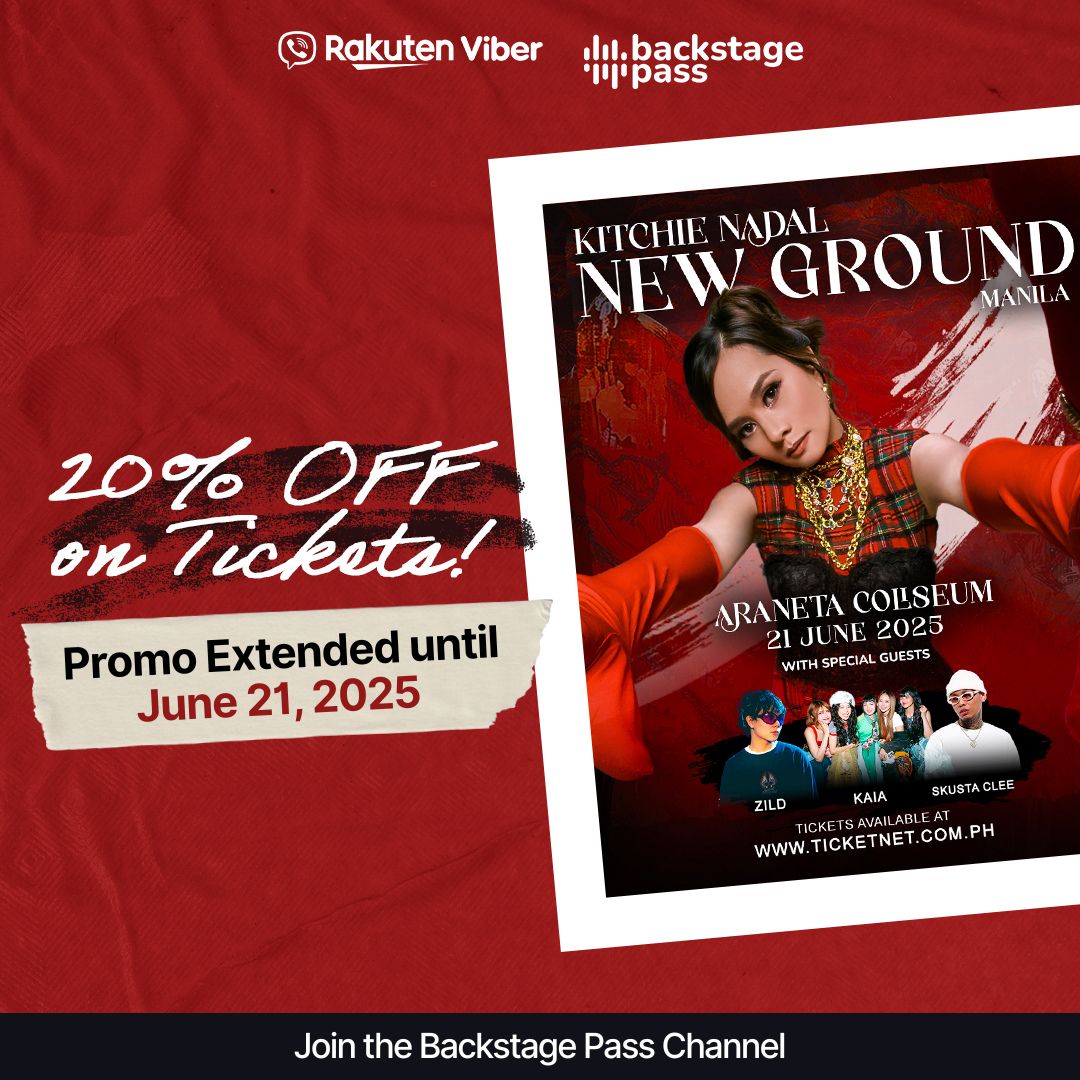 🎫 Promo extended thanks to our friends from Rakuten Viber! You still have time to grab your tickets with 20% OFF—now until June 21, 2025 🖤

Join the Backstage Pass Bot to reveal the code:
🔗 vb.me/newgroundxviber

Let’s make memories together at Araneta Coliseum this Friday!