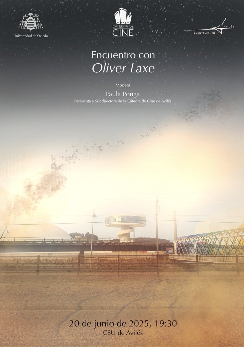 HEAL_UniOvi's tweet image. 🎬 La Cátedra de Cine de Avilés recibe al cineasta Oliver Laxe el viernes 🗓️20 de junio a las 🕒19:30 en el CSU.
Con Sirat, Premio del Jurado en Cannes y nominada a la Palma de Oro, Laxe conversará con Paula Ponga sobre su filmografía y trayectoria.
👉 Entrada libre