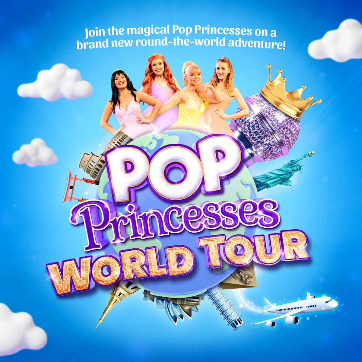 Princesses + magic + your favourite pop hits = the perfect show! ✨👑

Join the four fabulous princesses on their first World Tour, featuring a soundtrack of songs from artists such as Taylor Swift, Miley Cyrus, Dua Lipa and Lizzo - you won't want to miss it!