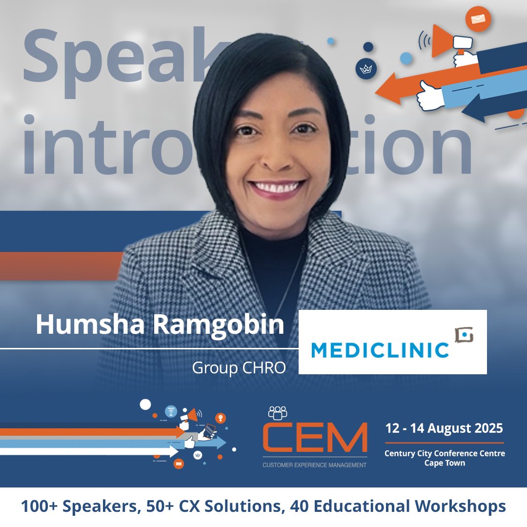 🌟 Leadership in Focus: Humsha Ramgobin joins the CEM Africa 2025 speaker lineup

🔗 Find Out More:
eu1.hubs.ly/H0l3PSB0

🎟️ Secure Your Spot:
eu1.hubs.ly/H0l3Psr0