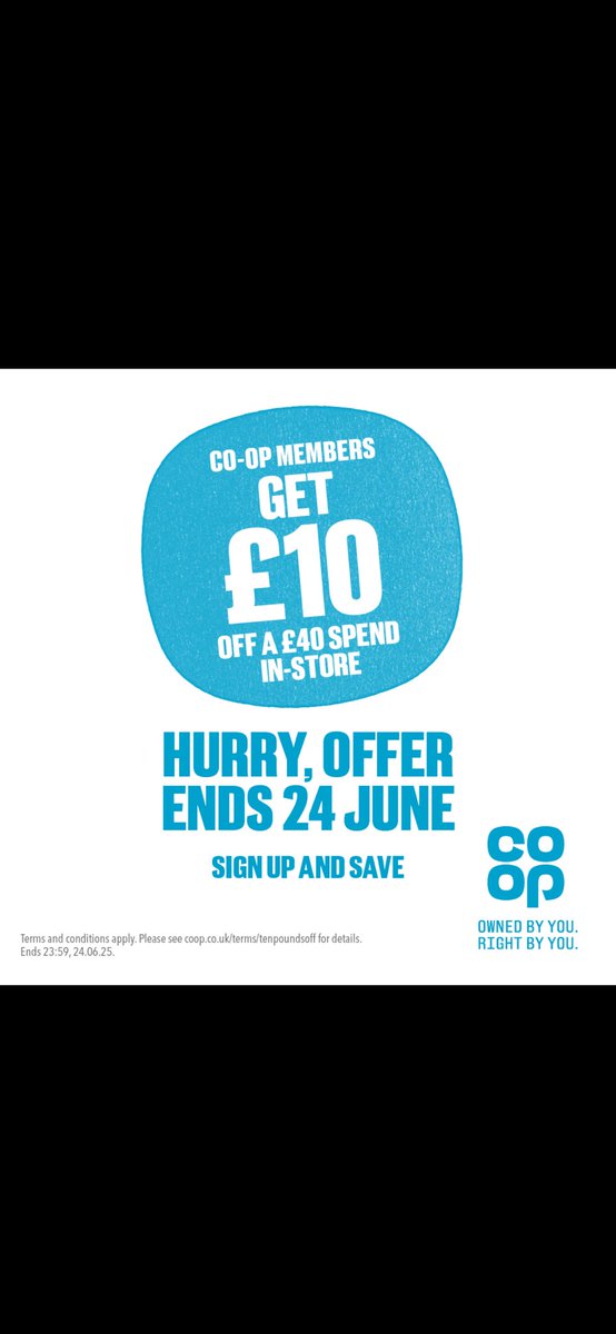 Sign up and save if you are not already a member. One time, one week offer only…..save today 😊🥳🤩 #coop #memberprices #bargains #savings
