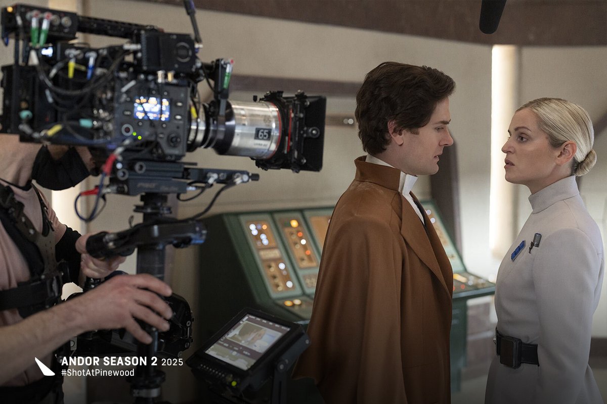 PinewoodStudios's tweet image. Behind the scenes of #Andor Season 2 which #ShotAtPinewood across seven stages and the first production to utilise our new purpose-built V Stage and W Stage while the Paddock Lot housed the massive Ghorman set.

All 12 episodes are available to watch on @DisneyPlus