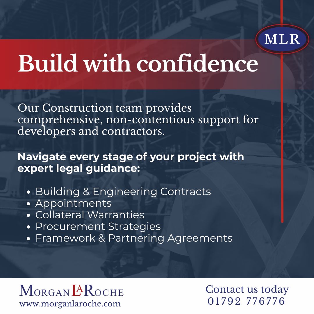 From contract drafting to framework agreements, our Construction team provides comprehensive, non-contentious support for developers and contractors.

Protect your interests at every stage of the development process. Contact us today to learn how we can assist.

#ConstructionLaw