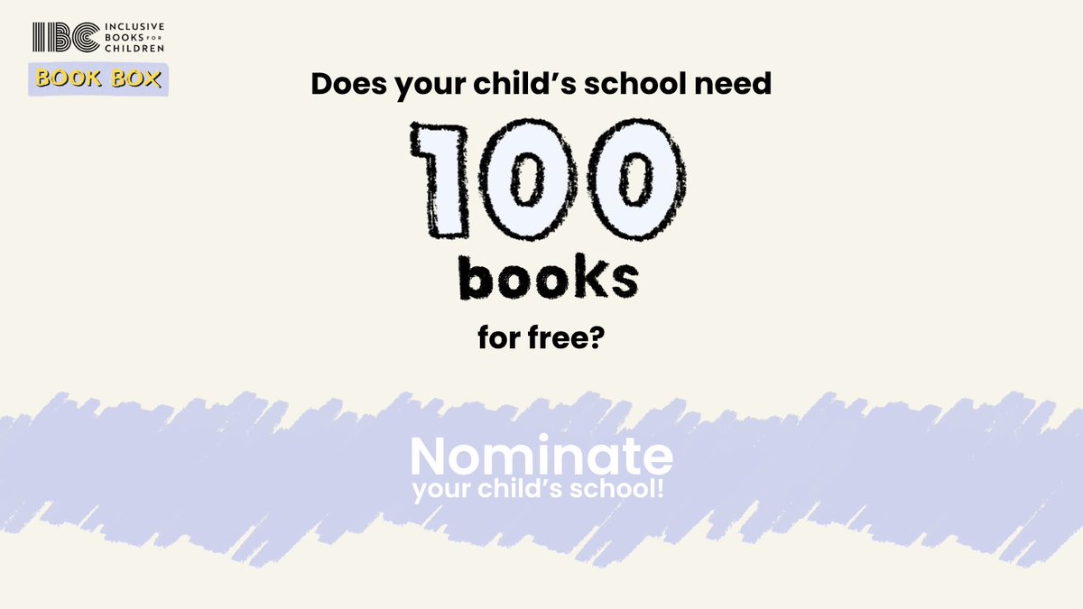 ibc_reads's tweet image. Calling all parents! 📣 Is your child’s primary school in need of new books?
If so, nominate them to apply for an #IBCBookBox, containing 100 inclusive books, chosen by IBC, and all for free!
Applications close on 18 July, so nominate now ➡️ forms.gle/iLj9K1TPKqrAMd…