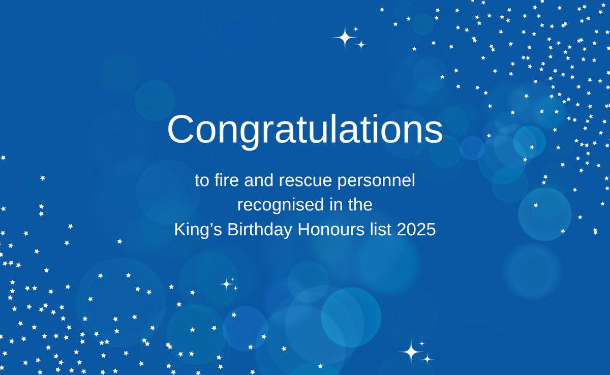 NFCC_FireChiefs's tweet image. Fire and rescue service colleagues were recognised in the King’s Birthday Honours again this year. NFCC Chair, Phil Garrigan commended those recognised for their dedication and exemplary service. Full story here: nfcc.org.uk/fire-service-c…
