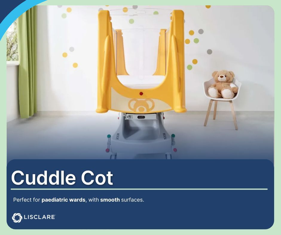lisclare's tweet photo. The Cuddle Cot is fully compliant with the latest EN 50637 children’s bed standards, making it an ideal choice for paediatric wards. Designed with safety in mind, all surfaces are free from cracks or hazardous edges. 

https://t.co/zbXF8y1VwI

#CuddleCot #PaediatricCare https://t.co/tP13BFylHh