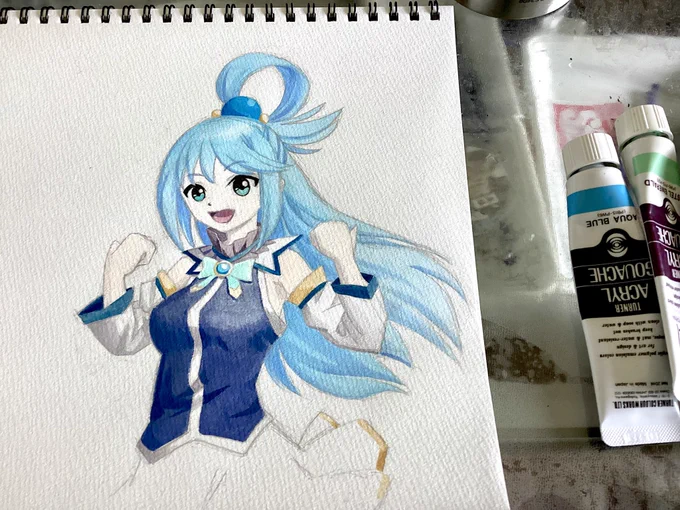 2度ある事は3度無い? 初めて「このすば」描いたけど、こんなもんか私。