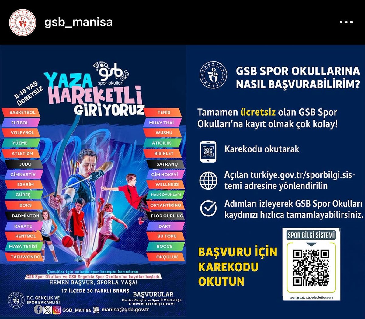 Burak Özbayis (@burakozbayis) on Twitter photo Yaza hareketli giriyoruz!! Kurslarımız ücretsizdir! <a href="/ozturkyunus45/">Yunus ÖZTÜRK🇹🇷</a> <a href="/Erhanozel45/">Erhan ÖZEL 🇹🇷</a> <a href="/T_selvi84/">Tayyar Selvi</a> <a href="/GSB_Manisa/">Manisa Gençlik ve Spor İl Müdürlüğü</a> Yaza hareketli giriyoruz!! Kurslarımız ücretsizdir! <a href="/ozturkyunus45/">Yunus ÖZTÜRK🇹🇷</a> <a href="/Erhanozel45/">Erhan ÖZEL 🇹🇷</a> <a href="/T_selvi84/">Tayyar Selvi</a> <a href="/GSB_Manisa/">Manisa Gençlik ve Spor İl Müdürlüğü</a>