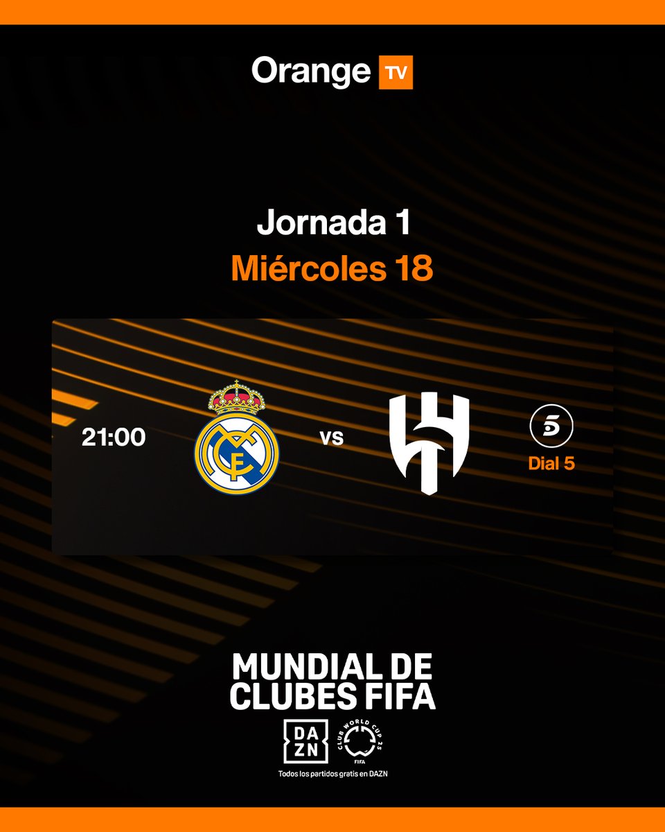 🔥 Esta noche, el Real Madrid comienza una nueva etapa ✨ 

⚔️ Real Madrid 🆚 Al Hilal
⏰ 21:00h | 🏟️ Hard Rock Stadium, Miami Gardens

¿Te unes al plan? 😜