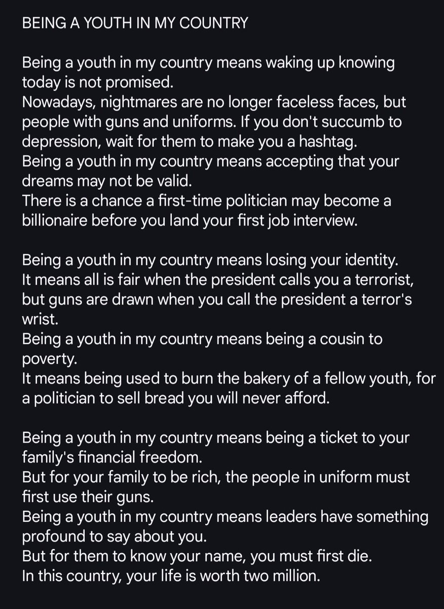 Being a youth in my country