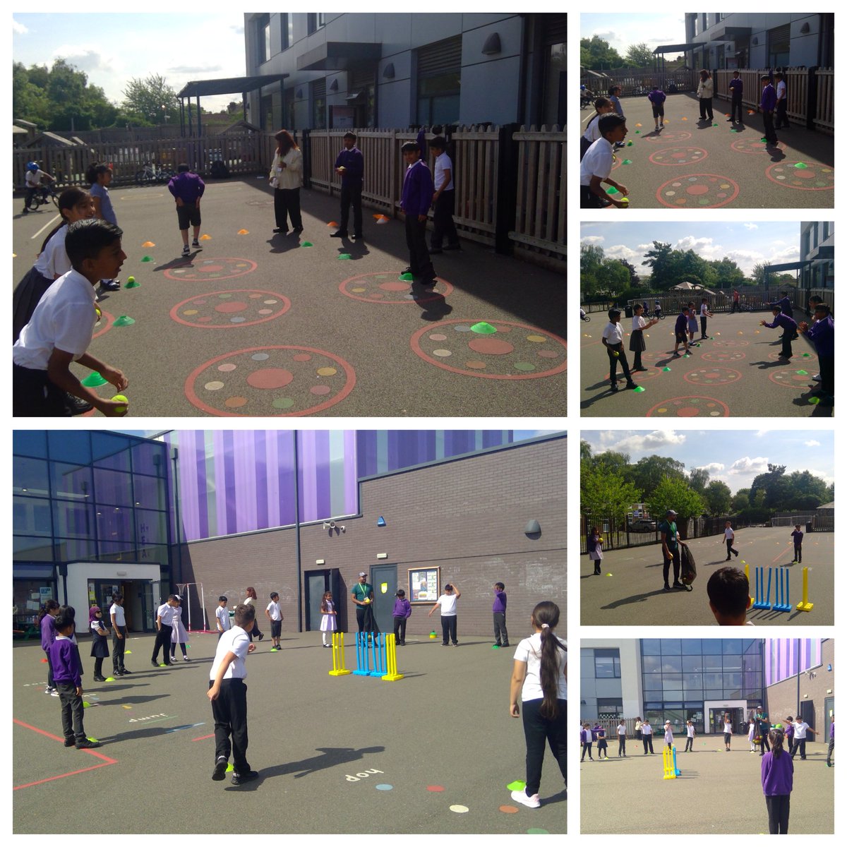 🏏 Cricket fever has hit our school! ✨ Our superstar sports host Mr Hussain is helping our little champions master their bowling and catching skills in our special Cricket Shine sessions! 🌟