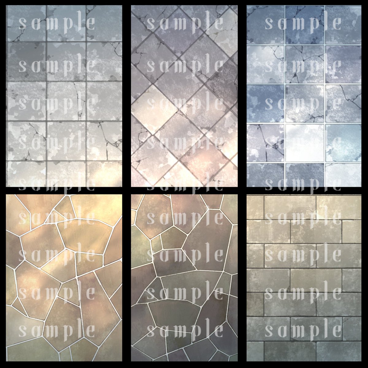 중세 조약돌 바닥 패턴 The middle ages cobblestone street patterns (90cp) by kurosumi_ 
assets.clip-studio.com/ko-kr/detail?i… #clipstudio