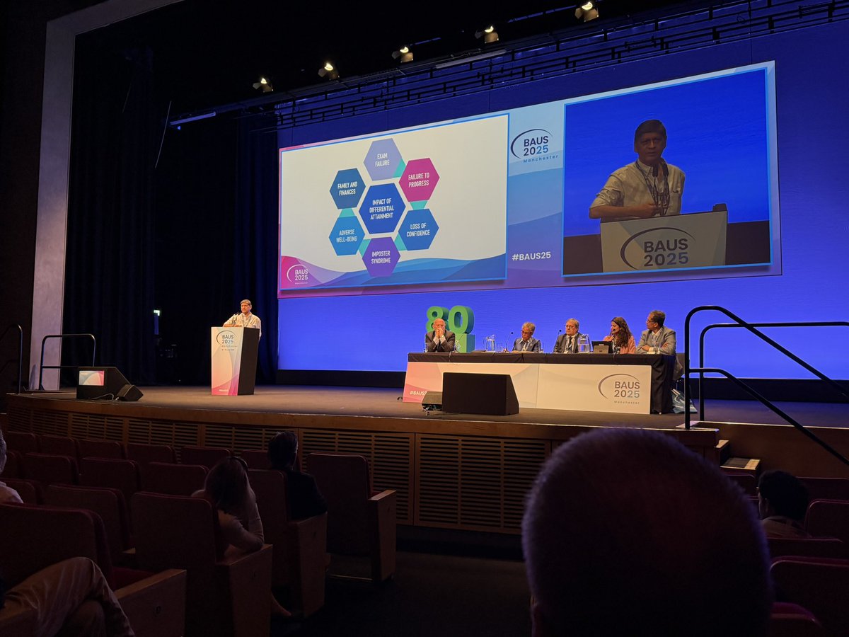 Differential attainment ! 
What a blinder of a talk ! 
#baus25 
Vijay Nair !