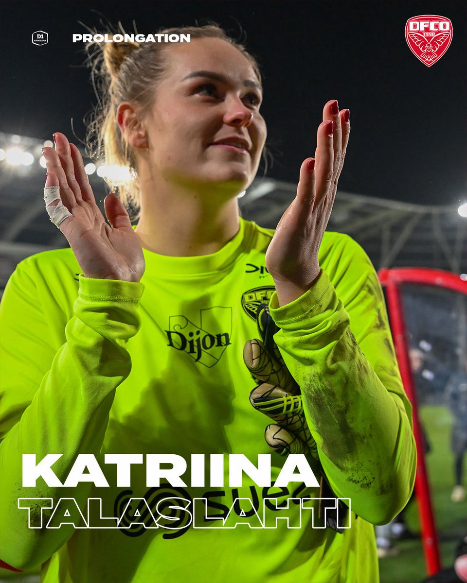 ✍️𝐊𝐚𝐭𝐫𝐢𝐢𝐧𝐚 𝐓𝐚𝐥𝐚𝐬𝐥𝐚𝐡𝐭𝐢 𝐜𝐨𝐧𝐭𝐢𝐧𝐮𝐞 𝐥’𝐚𝐯𝐞𝐧𝐭𝐮𝐫𝐞 !

La gardienne finlandaise s’est engagée pour une saison supplémentaire 🙌🧤

Le communiqué 👉tinyurl.com/yzw3v24b

#ArkemaPL
