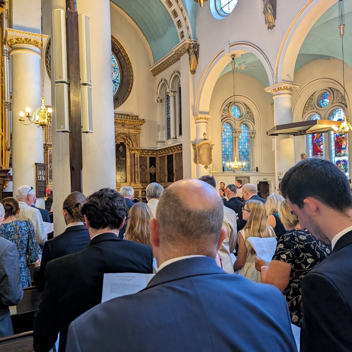 The Company gathered in the Courtyard to enjoy the warm weather following the Election Service at St Michael's Church, Cornhill — a cherished tradition marking the close of one Mastership year and the hopeful beginning of the next.

#courtyard #fraternity #together #connection