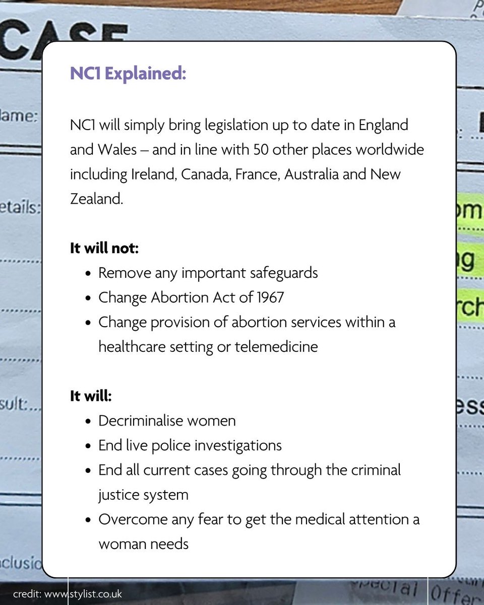 The backlash to NC1 has been loud - and dangerously misinformed.

It doesn’t change the 24-week limit. Abortions after that point remain illegal unless strict medical grounds are met, as set out in the 1967 Abortion Act. That law still stands.

What NC1 does is decriminalise