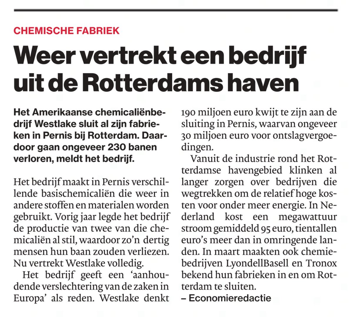 realMartinBos's tweet image. En weer vertrekt een bedrijf uit Nederland vanwege het energie- en klimaatbeleid. Weg banen. 

Schuld van GroenLinks, PvdA, VVD, d'66, CDA en CU. 

Armoede, crisis en werkloosheid staan ons te wachten. Heel erg! Heel erg onnodig!