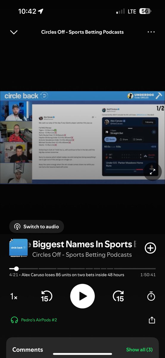 Casey Mize U 4.5 ks ✅
Guardians ML ✅
JP Sears ks O 3.5 ❌
Jesus Lazardo O 1.5 Walks ✅
Brian Woo O 5.5 hits ❌
Yo <a href="/FadingCaruso/">Fading Caruso</a> we made it, our boy and his famous negative EV getting the attention he always wanted.  We all love you Caruso, without you we would be betting blind