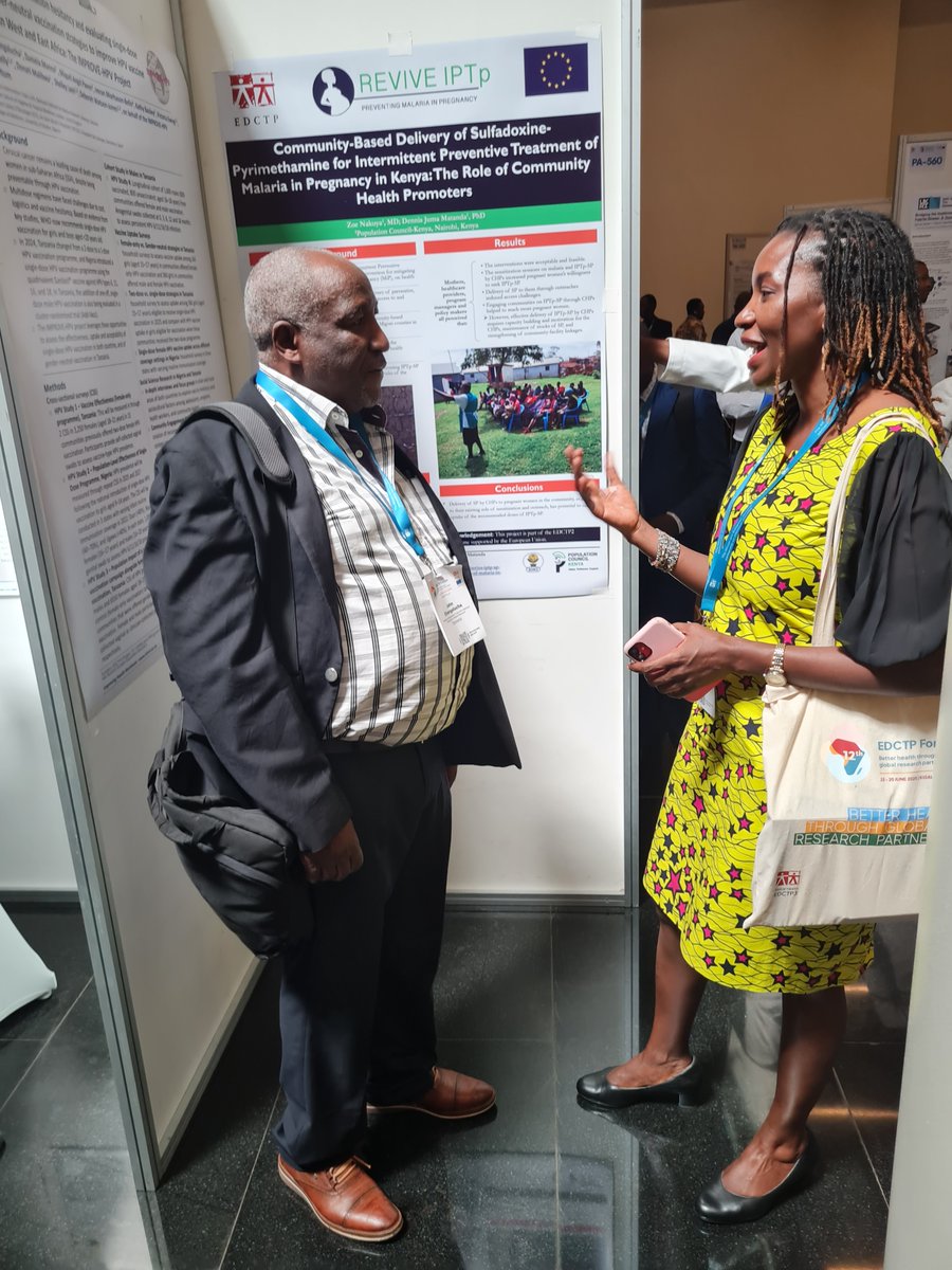 MatandaDennis's tweet photo. We had a strong  engagement at booth PA-318! My colleague, Dr. Zoe Nakuya, shared  insights about how community health promoters can play a big role in  protecting pregnant women from malaria. #EDCTPForum https://t.co/xPOfTFClkW