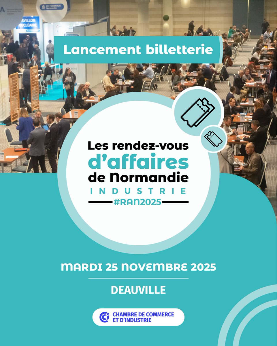 Faire des rendez-vous d’affaires régulièrement c’est bien, en faire 18 en une seule journée, c’est mieux. 🤩

Les #RAN2025 sont ouverts aux inscriptions !  Une journée. Des rencontres ciblées. Des opportunités concrètes.

🎫🎫 Billetterie en ligne : rdvaffairesnormandie2025.teamresa.net