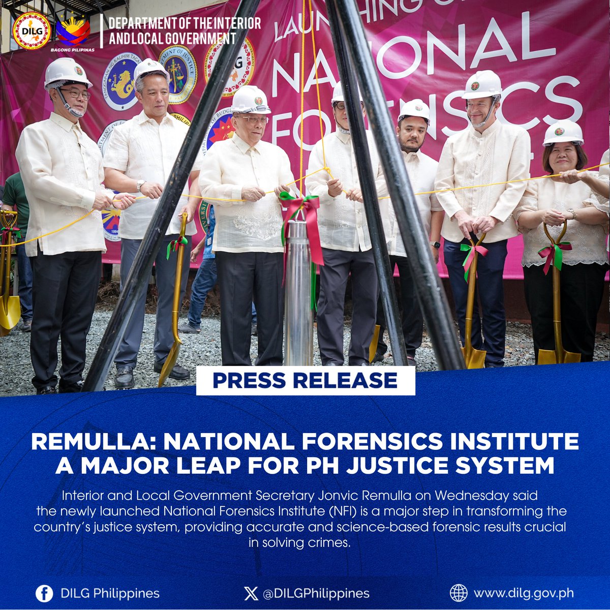 READ | Remulla: National Forensics Institute a Major Leap for PH Justice System

Read full article here: facebook.com/share/p/167CLK…

#DILGNatin
