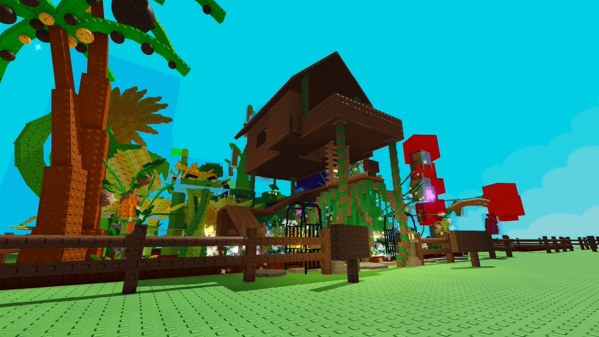 Building a cozy little treehouse in between my busy gardening tasks. Who says you can't relax while growing greens? 🌱🌳 #GrowAGarden #Roblox