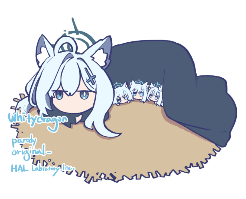 砂狼シロコ(ブルアカ) ,砂狼クロコ 「parody」|Whitydragonのイラスト
