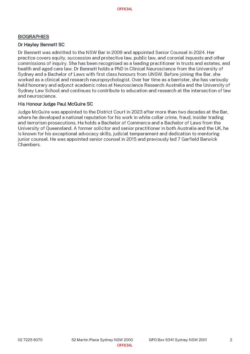 NSW Bar Association tweet media