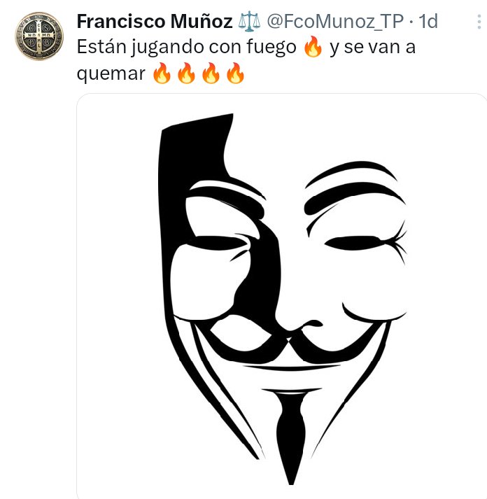 Kata🔥 (@ka_patria) on Twitter photo Yo creo que fue suficiente, pido a Dios que se haga justicia en contra de este personaje por todo el daño que ha causado.
Existe un karma y Dios todo lo ve Fco, justicia por todos aquellos que haz hecho daño y me incluyo.
<a href="/ClaudioCrespoG/">CLAUDIO CRESPO</a> <a href="/Jou_Kaiser/">Johannes Kaiser. Diputado por el distrito 10</a> <a href="/biobio/">BioBioChile</a> <a href="/TVN/">TVN</a> <a href="/realDonaldTrump/">Donald J. Trump</a> Yo creo que fue suficiente, pido a Dios que se haga justicia en contra de este personaje por todo el daño que ha causado.
Existe un karma y Dios todo lo ve Fco, justicia por todos aquellos que haz hecho daño y me incluyo.
<a href="/ClaudioCrespoG/">CLAUDIO CRESPO</a> <a href="/Jou_Kaiser/">Johannes Kaiser. Diputado por el distrito 10</a> <a href="/biobio/">BioBioChile</a> <a href="/TVN/">TVN</a> <a href="/realDonaldTrump/">Donald J. Trump</a>