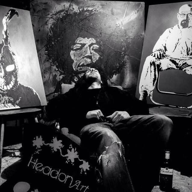 headonart's tweet photo. Just gonna use Twitter as a sort of scrapbook or spider's web of my  #artworks & what not, in no particular order. I'll leave/the curation for Instagram or some shit (like I even know how to work that either... YOLO!!! 🤔🍻👌#arehash_tags_still_at_thing?!? Asking for a friend, he's a #contemporaryart legend, "delusional alcoholic" & a *sigh* 😮‍💨 #millenial #OMG!!