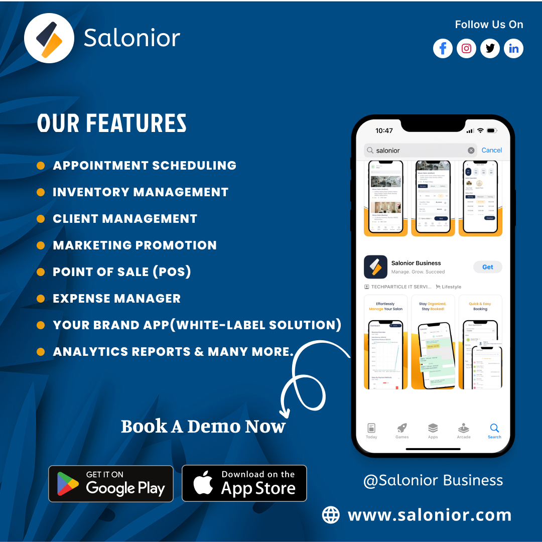 salonior's tweet photo. Manage Your Salon Anytime, Anywhere!  Download the Salonior Business App now on the App Store &amp; Play Store 
#salonior #SaloniorApp #SalonManagement #SalonBusiness #BeautyBusiness #PlayStore #AppStore #SalonSoftware #GrowYourSalon https://t.co/K3WgEpZ4hz