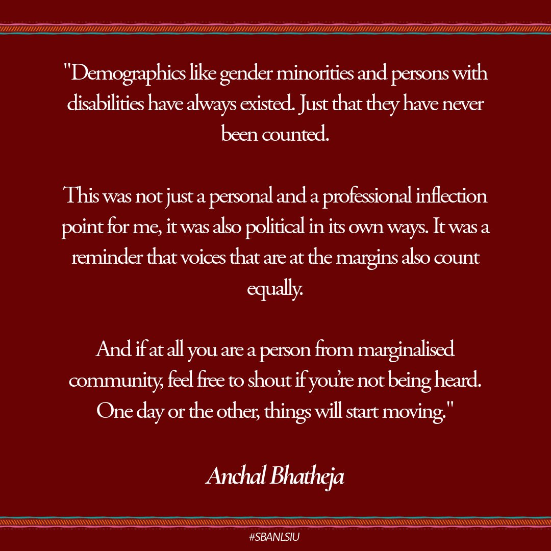 Anchal Bhatheja (Batch of ’23) has become the first Blind Woman Advocate to appear before the Hon’ble Supreme Court of India.

We’re incredibly proud of Anchal, and deeply hopeful for the many journeys her path will inspire.

Read a powerful message from Anchal herself.

#nlsiu