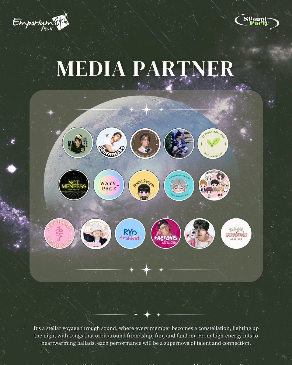 💚 Sijeuni Party Vol. 2 in Jakarta have a blast! ⭐️

Welcome to, 𝐔𝐧𝐢𝐯𝐞𝐫𝐬𝐞 𝐢𝐧 𝐍𝐞𝐛𝐮𝐥𝐚 𝐍𝐢𝐠𝐡𝐭𝐬 🪐✨
NCT All Unit Noraebang &amp; RPD in JKT <a href="/sijeuniparty/">Sijeuni Party 🎤💚</a>

📍 Emporium Pluit Mall JKT 
📆 28 June 2025
⏰ 14.00
👗 Black, White, Purple, Dark Blue

See you 💫❤️‍