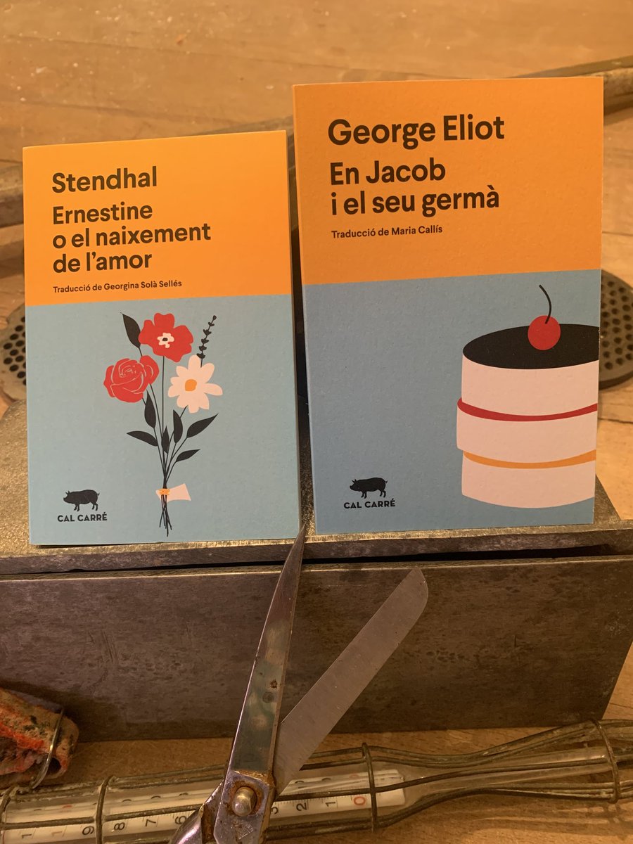 📢NOVETAT! Us presentem dos menuts que surten a la venda alhora i que es fan molt bona companyia. Per una banda,Ernestine o el naixement de l'amor de Stendhal traduït per Georgina Solà Sellés. I per l'altra,En Jacob i el seu germà de George Eliot, traduït per Maria Callís Cabrera