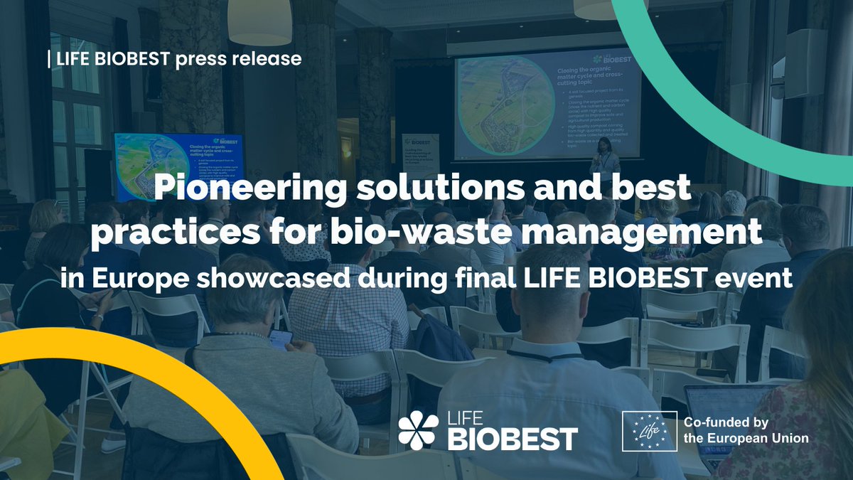 ENTmediambient's tweet image. The impact of #LIFEBIOBEST continues beyond our final event 📰  
 
Our 2.5-year journey transformed European #biowaste management—read how in our latest press release: zurl.co/QWEII