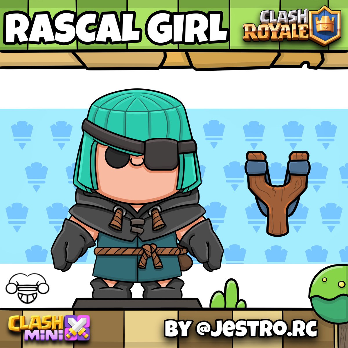 New <a href="/ClashMini/">Clash Mini</a> character concept „RASCAL GIRL“ 

#clashroyale #clashart #clashmini #clashroyaleart